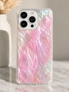 Flaunt Pink Mother of Pearl iPhone 14 Pro Max Square Case New in Box